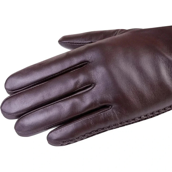 Women Winter Warm Touchscreen Texting Cashmere Lined Driving Dress Gloves - Picture 4 of 8